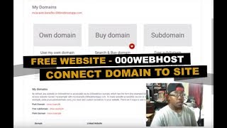 How to Create a Free Website Using 000Webhost - Connect Domain to Site | Part 5