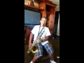 Blythe Mckenzie plays Tenor saxophone snake charmer