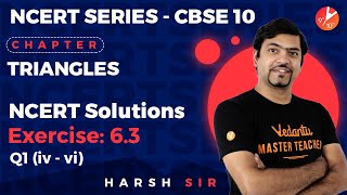 Download Lagu Triangles L-7 | NCERT Solutions Ex: 6.3 - Q1 (iv-vi) | CBSE Class 10 Math Chapter 6 | Vedantu 9 u0026 10 Thumbnail