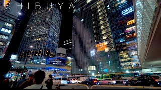 夜の渋谷駅周辺散歩/Shiubuya walk at night【4K HDR】