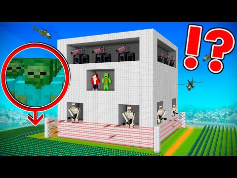 INSANE Security House vs Zombie Apocalypse in Minecraft