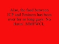 ICP Disses Eminem with Slim Anus. Lyrics in ...