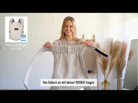 Vorteile der ROOKIE Babytrage | Lara zeigt dir, wie schnell & einfach die Premium Trage angelegt ist
