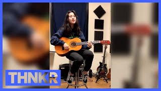 Girl Singing and Playing Acoustic Guitar - Incredible! | Kids Teaching Kids