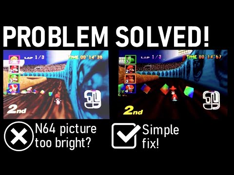 why is my N64 picture too bright?