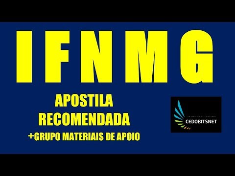 CONCURSO IFNMG APOSTILA CONCURSO PÚBLICO INSTITUTO FEDERAL EDUCAÇÃO TEC  NORTE MINAS GERAIS MATERIAI