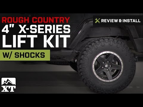 Jeep Wrangler Rough Country 4" X-Series Lift Kit w/ Shocks (2007-2017 JK 4 Door) Review & Install