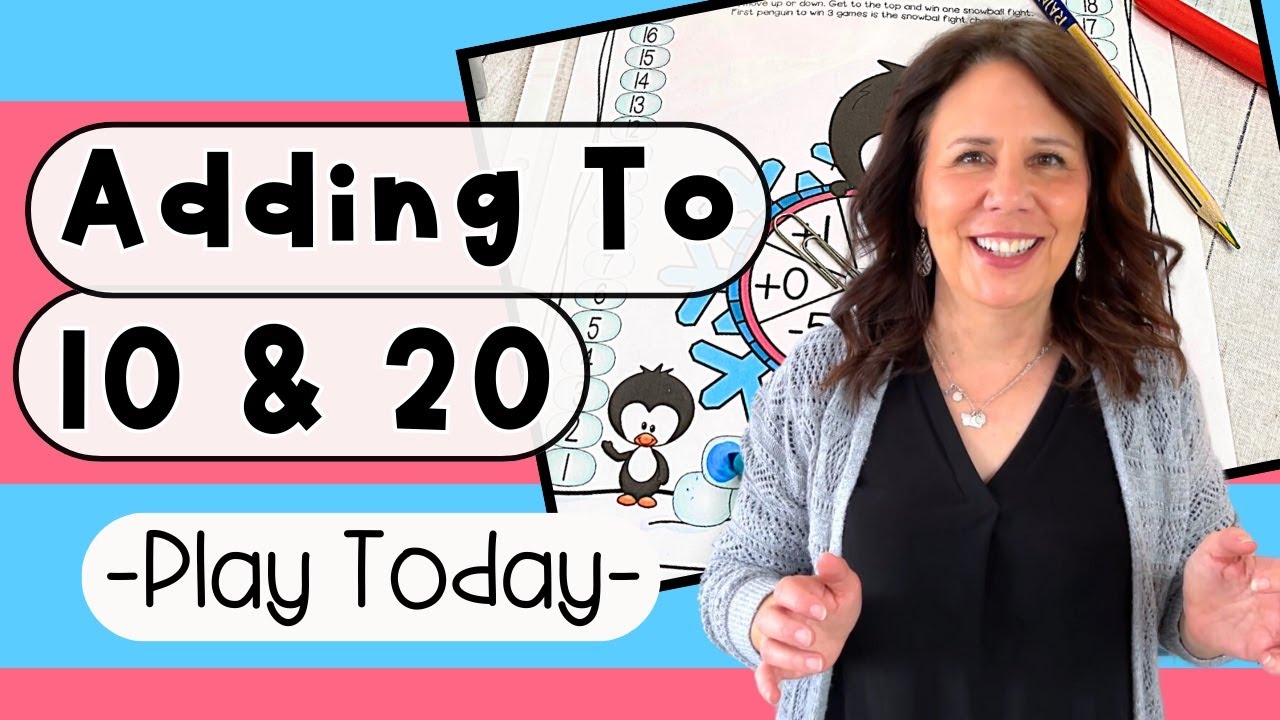 The SECRET to Making Math Practice FUN for Early Primary Students - Race to 10 & 20 - Free Math Game