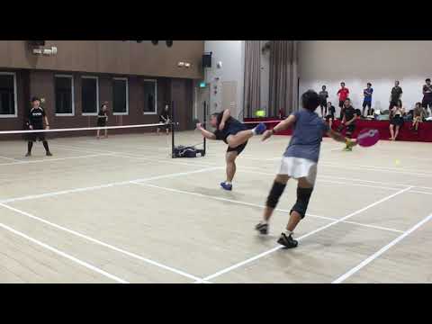 Pickleball Singapore (doubles w knee brace)