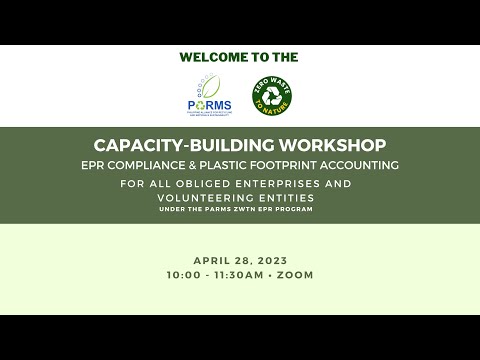 EPR Compliance and Plastic Footprint Accounting Workshop by PARMS (042823)