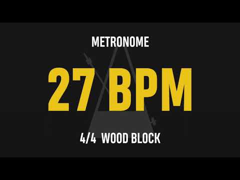 27 BPM 4/4 - Best Metronome (Sound : Wood block)