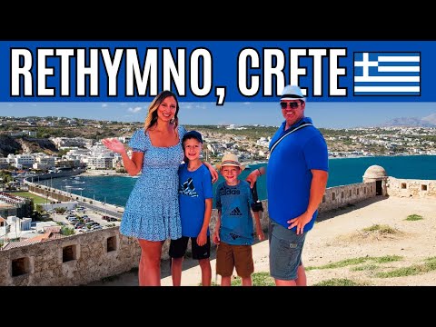 RETHYMNO, Crete TOUR: Why We LOVE This Town in GREECE! Walking around Old Town, Beach and More.