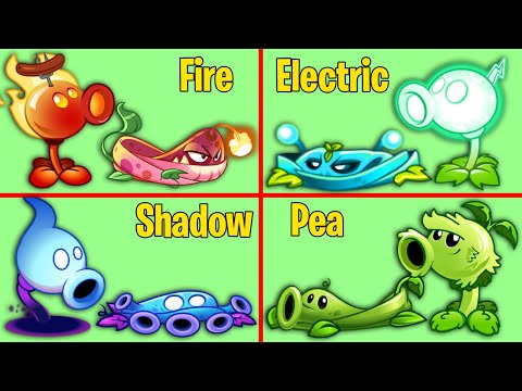 PvZ 2 Random 4 Best Pair Team Plants VINE & PEA - Which Team Plant Will Win? - PvZ 2