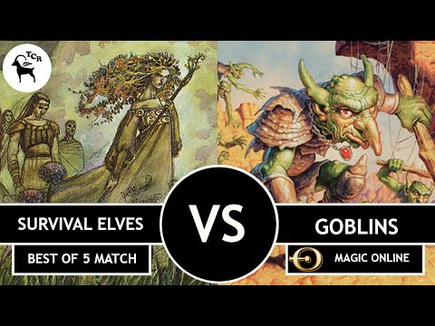 Premodern Survival Elves vs Goblins - MTGO Best of 5 Match