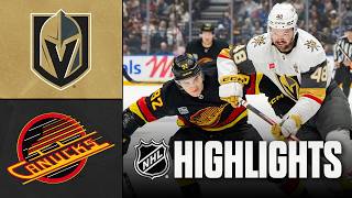 Vancouver Canucks vs Vegas Golden Knights