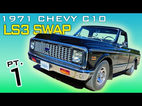 1971 Chevrolet C10 LS3 4L60 Transmission Swap Video Series Part 1 V8 Speed and Resto Shop
