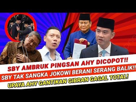 DETIK-DETIK SBY AMBRUK PINGSAN AHY DICOPOT‼️ Tak Menyangka Jokowi Berani Serang Balik! Gibran Syok!