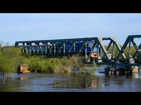 Puente ferroviario sobre el Rio Salado en San Justo, Santa Fe