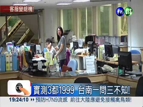 1999打分數 台南滿意度最差!