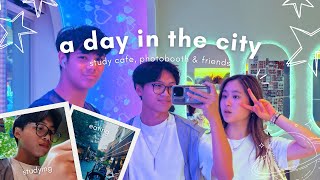 STUDY VLOG 🏙️ productive day in the city | study cafe, photobooth + more 📸