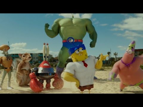 Cena Final /Bob Esponja Um Herói Fora D'Água (2015) (HD) Dublado