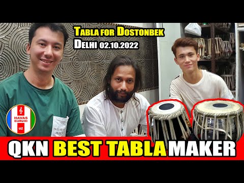 QKN BEST TABLA MAKER / Tabla for Dostonbek - HAVAS GURUHI / Delhi - 02.10.2022.