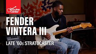 Video thumbnail for NEW Fender Vintera III Late ’60s Stratocaster Demo with "Freaky Rob" Gueringer by Guitar Center