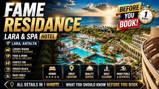 Fame Residance Lara & Spa Hotel Antalya #allinclusive #luxuryresort #n