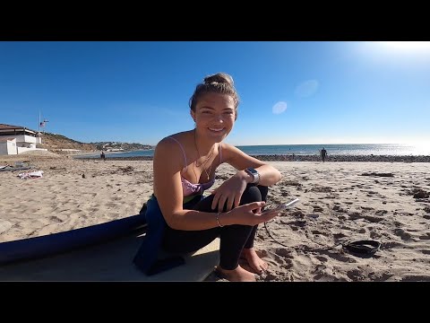 Surfing Topanga Beach January 2021 GoPro POV