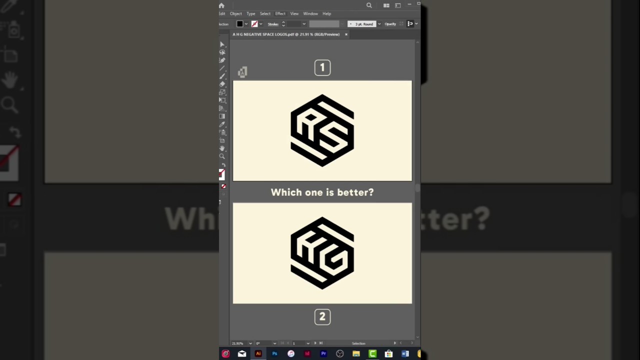 Which Monogram Logo Design Is the Best? | Adobe Illustrator Logo Design Tutorial
