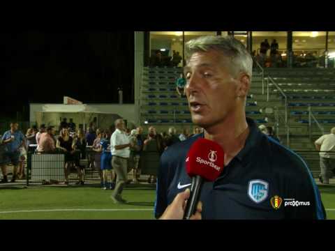 Coach Luk Verstraeten na 0 0 met KRC Genk Ladies vs RSC Anderlecht