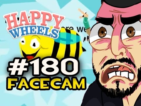 Happy Wheels w/Nova Ep.180 FACECAM - RATTLE THE BEE HIVES