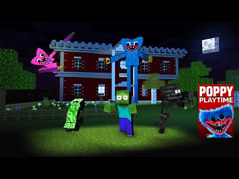 Monster School : POPPY PLAYTIME CHALLENGE - Minecraft Animation