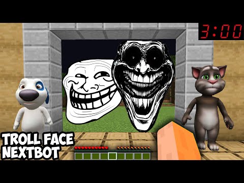 TROLLFACE NEXTBOT AND FRIENDS CHASED ME in Minecraft - Gameplay -   Coffin Meme