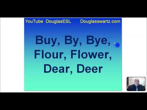 Homophones How to Pronounce, Define and Use Lesson #2 buy, by, bye, flour, flower, dear & deer