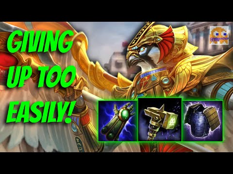 THESE GUYS ARE GIVING UP TOO EASY! WE CAN STILL WIN! | Horus Support - SMITE Conquest Gameplay