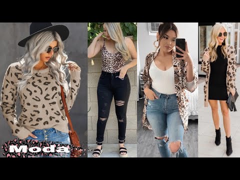LOOKS DE MODA Y EN TENDENCIA 2022 OUTFITS CON ESTAMPADO ANIMAL PRINT Moda Mujer 2022