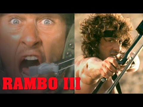 Rambo Shoots Helicopter w/ Exploding Arrow | Rambo III
