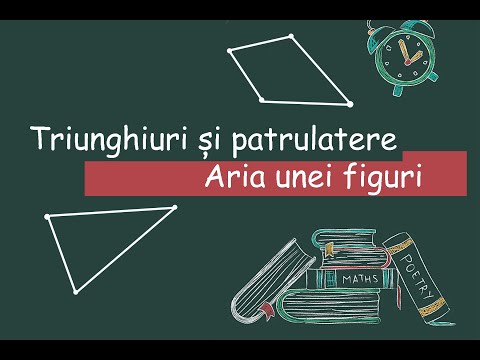 Triunghiuri si patrulatere  Aria unei figuri