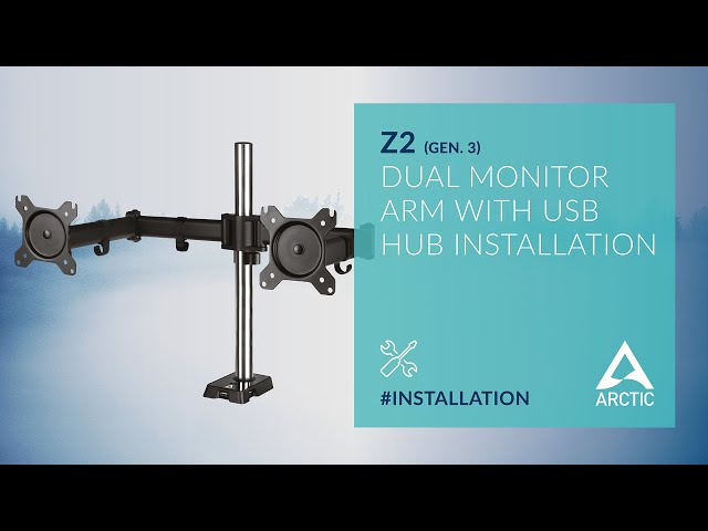 Arctic Z2 (Gen 3) Soporte Doble Monitor 34" VESA 100x100 Máx 15Kg video