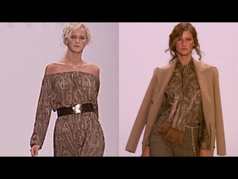 Michael Kors For Celine Autumn Winter 2000 OST Feat Gisele and Carmen Kass