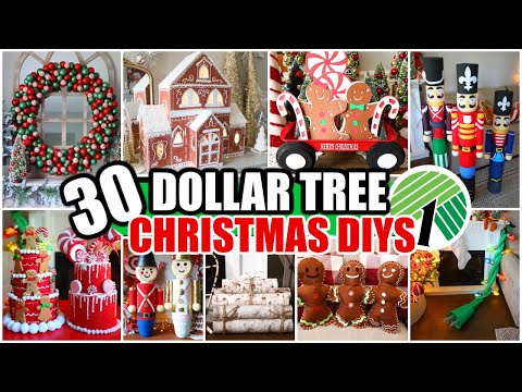 30 *BEST* Dollar Tree Christmas DIYS for 2023 ( hacks to try now!)