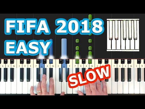 Live It Up - FIFA WORLD CUP 2018 -  Piano Tutorial EASY SLOW  - How To Play (Synthesia)