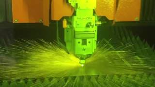 Nukon fiber laser fast cutting demo