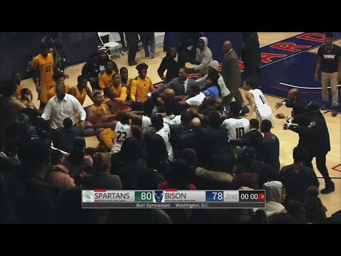 Head Coaches, Players & Star Player's Mom Brawl After Norfolk State/Howard Game