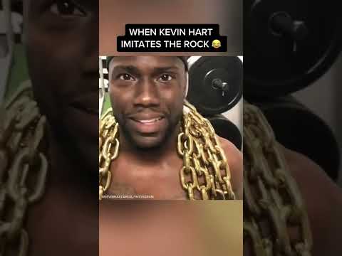 When Kevin Hart imitates The Rock after his workouts 😂👏