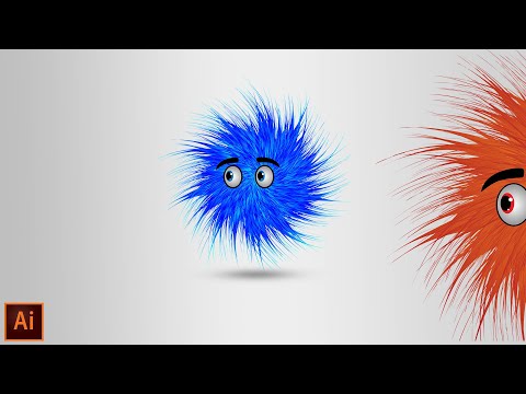 How to Create Realistic Fur in Adobe illustrator in Hindi Fur Effects GraphicsMentorJitendra