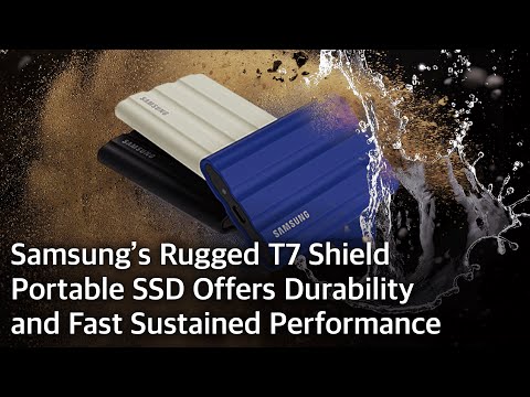 Samsung’s Rugged T7 Shield Portable SSD Offers Durability and Fast Sustained Performance | Press