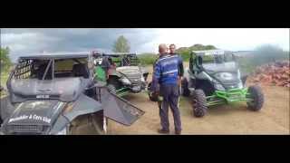 preview picture of video 'TEAM QTO TESTING NEW TRACK CONDITIONS - KFX 700 VS ARCTIC CAT WILDCAT´S'