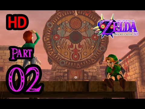 Zelda Majora's Mask 3D 100% Walkthrough 1080p HD Part 2 - Clock Town - Great Fairy - Moon's Tear
